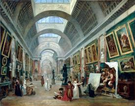 Projet d'aménagement de la Grande Galerie du Louvre, vers 1789.