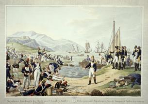 Débarquement de Napoléon à la Baye de Juan près d'Antibes, le 28 février 1815.