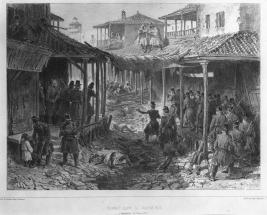 Combat dans la Grande rue de Constantine le 13 octobre 1837.