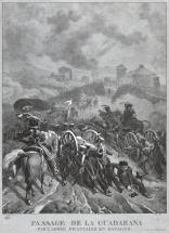 Passage de la Guadarana [sic] par l'armée française en Espagne.