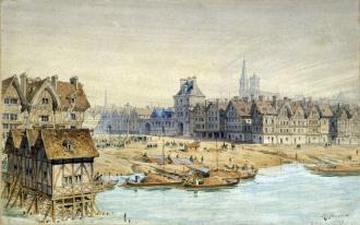 Pendaison en place de Grève et Hôtel de Ville en 1583