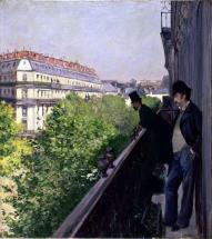 Un balcon, boulevard Haussmann.