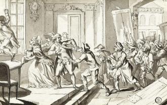 Assassinat de Bassville à Rome.
