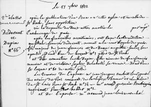 Extrait de l'acte de mariage de George Sand et du baron Casimir Dudevant en septembre 1822.