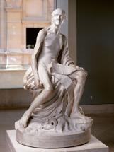 Voltaire nu, sculpté par Pigalle