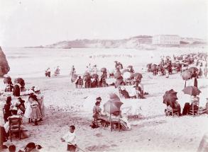 Scène de plage, Biarritz.