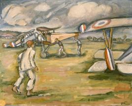 Annamites dans un camp d'aviation à Pau.
