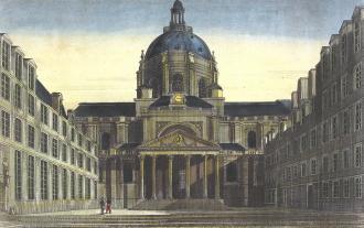 Ansicht vom Hof der Sorbonne.