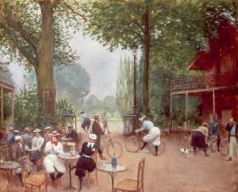 Le Chalet du cycle au bois de Boulogne.