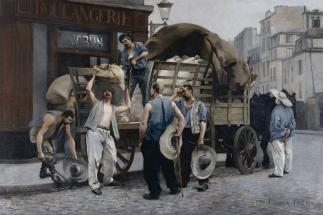 Porteurs de farine, scène parisienne