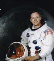 Portrait de Neil Armstrong en astronaute