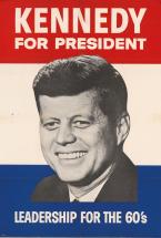 Affiche de l'élection de Kennedy en 1960