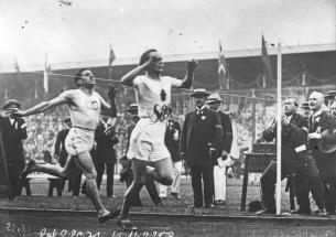 Jeux olympique de Stockholm, arrivée du 5000 mètres