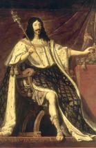 Louis XIII en costume de sacre avec le sceptre