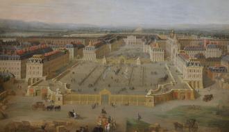 Vue générale du château de Versailles en 1722