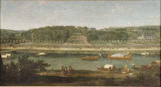 Vue du parc et du château de Saint-Cloud