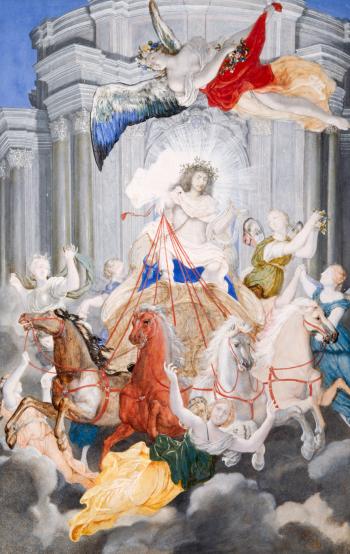 Louis XIV et Apollon - WERNER Joseph, dit le Jeune