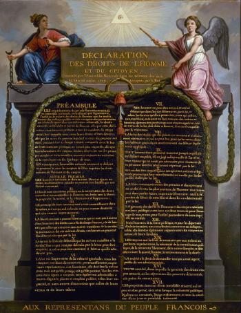 La Déclaration des droits de l’Homme et du citoyen, 1789 - LE BARBIER Jean-Jacques François