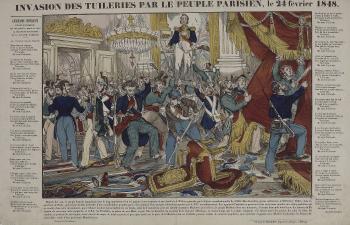 Les Parisiens envahissent le Palais des Tuileries, 24 février 1848 - 