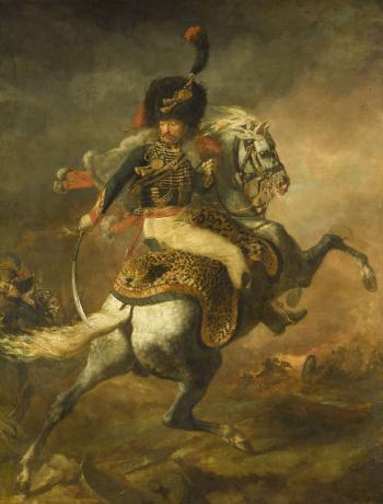 Officier de chasseurs à cheval de la Garde impériale, chargeant - GERICAULT Théodore