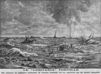 <i>Le «Lusitania» torpillé</i> - 