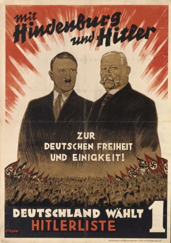 <i>Avec Hindenburg et Hitler, pour la liberté et l'unité allemandes</i> - RUPPRECHT Philippe