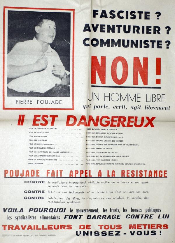 Affiche de Pierre Poujade