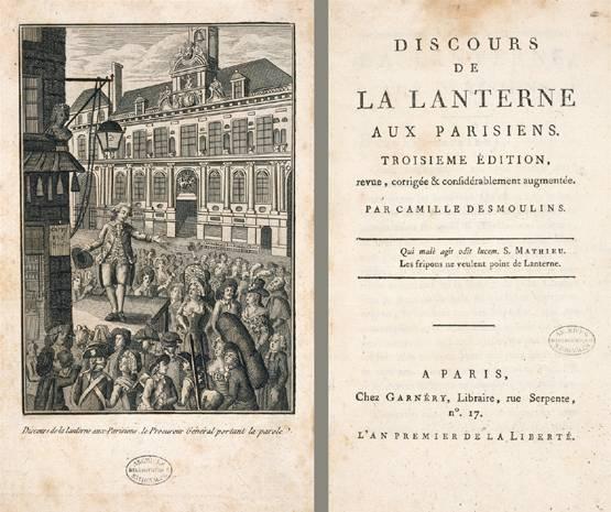 Discours de la Lanterne aux Parisiens.