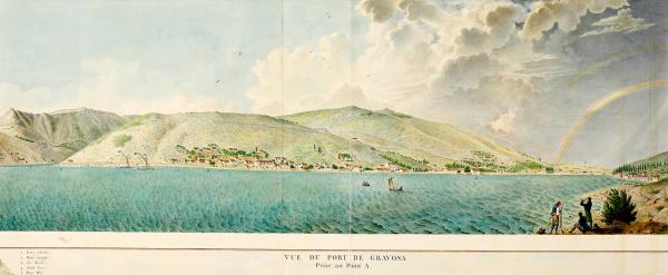Vue du port de Gravosa (détail).