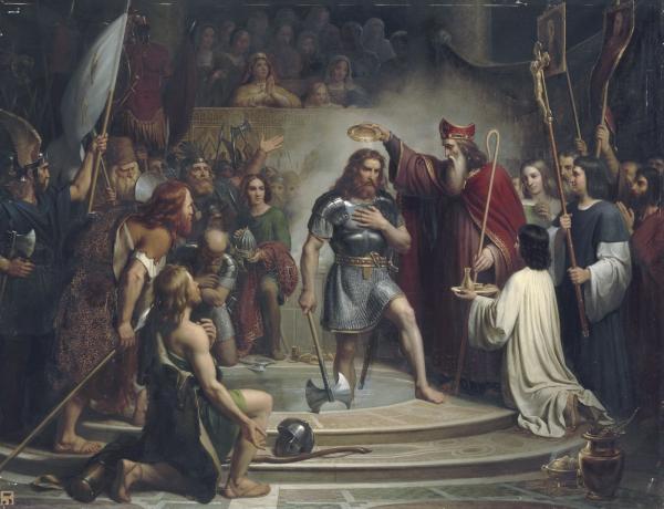 Baptême de Clovis à Reims, 25 décembre 496