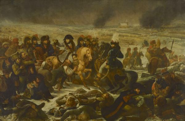 Napoléon sur le champ de bataille d'Eylau, 9 Février 1807.