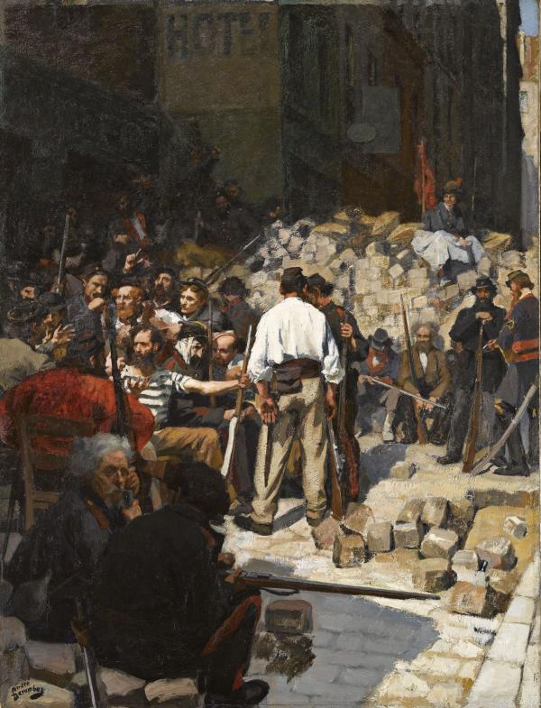 La Barricade, Commune de Paris, mai 1871.