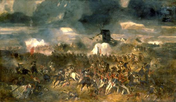 La bataille de Waterloo. 18 juin 1815.