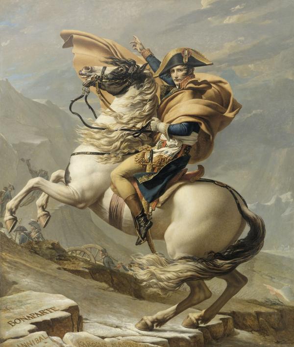 Bonaparte franchissant le col du Grand Saint-Bernard.