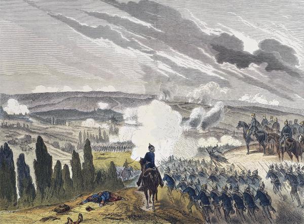 Bataille de Sedan. 1 septembre 1870.
