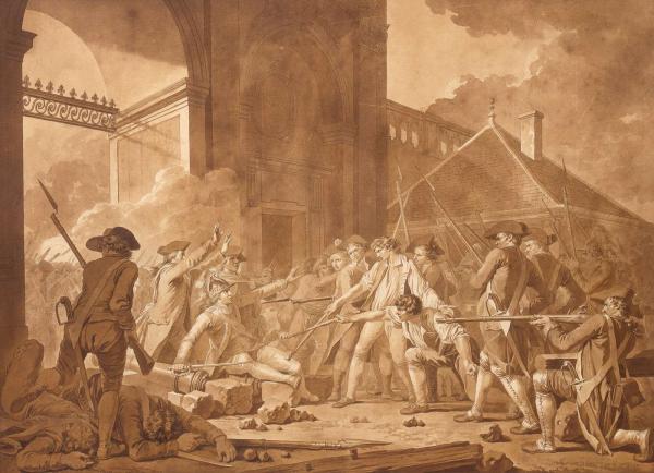 Le courage héroïque du jeune Désilles, le 31 Août 1790, à l'Affaire de Nancy.