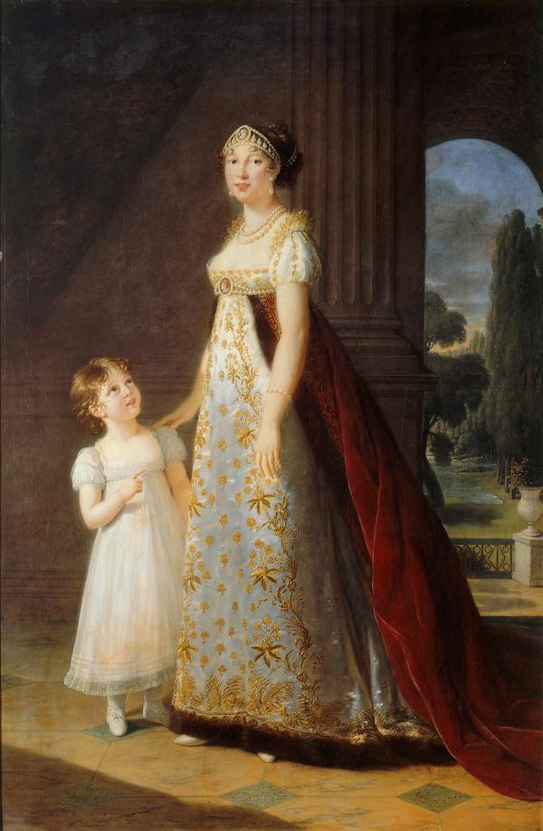 Caroline Bonaparte et sa fille aînée Laetitia Joséphine