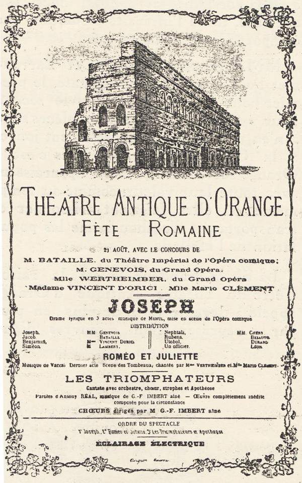 Affiche Fête romaine Orange