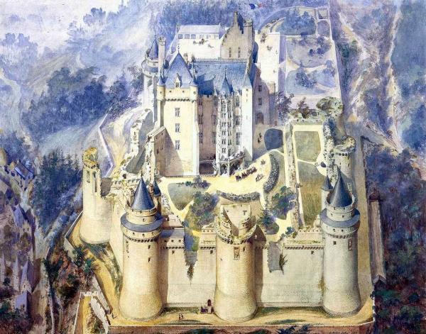 Pierrefonds, le château.