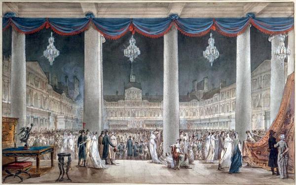 L'Exposition des produits de l'industrie française dans la cour Carrée.