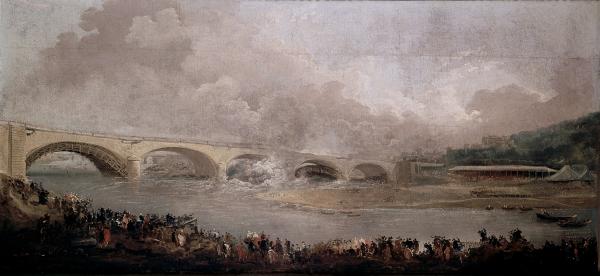 Le Décintrement du pont de Neuilly, le 22 septembre 1772