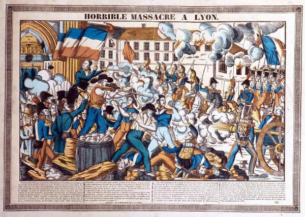 Horrible massacre à Lyon, 9 avril 1834.