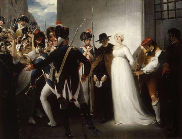 Marie-Antoinette conduite à son exécution le 16 octobre 1793.