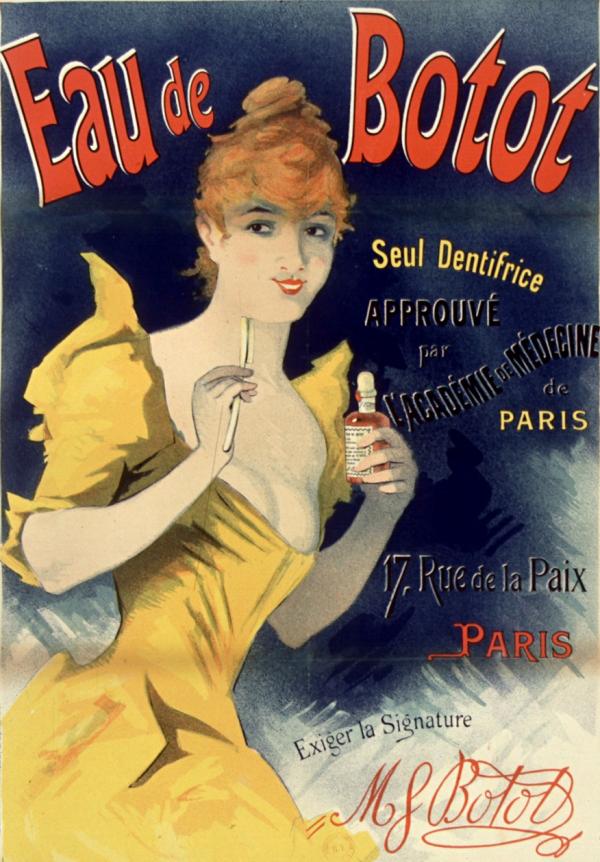 Eau de Botot, seul dentifrice approuvé par l'académie de médecine de Paris