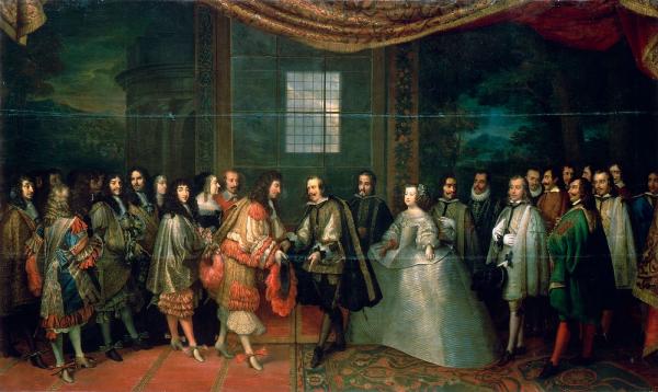 Entrevue de Louis XIV et de Philippe IV dans l'île des Faisans, le 7 juin 1660.