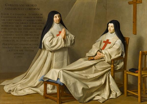 Portrait de mère Agnès Arnauld et de sœur Catherine de Sainte-Suzanne, dit l'Ex-voto.