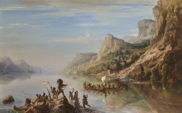 Jacques Cartier découvre le fleuve Saint-Laurent, 1535