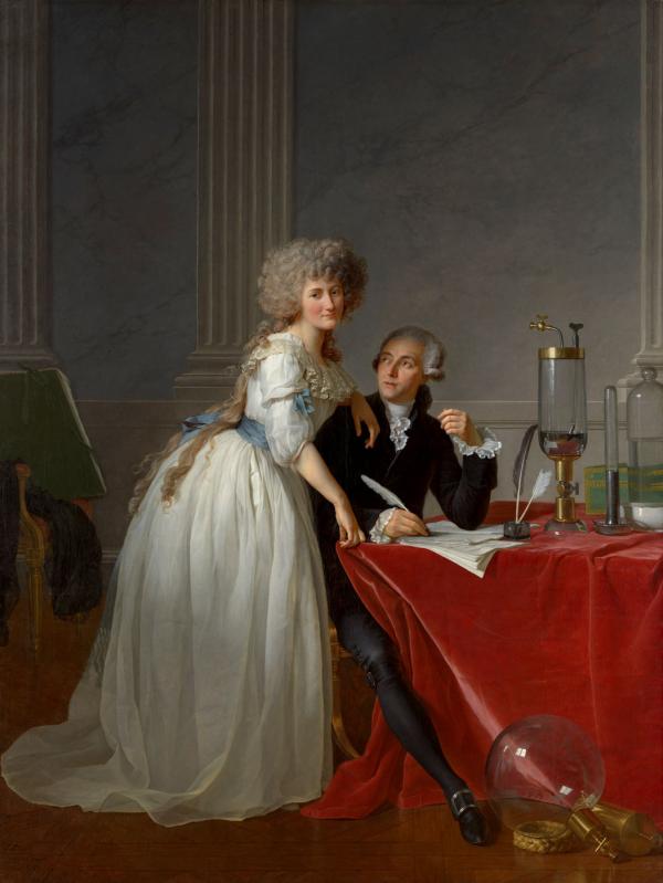 Antoine-Laurent Lavoisier (1743-1794) et Marie-Anne Lavoisier (Marie-Anne Pierrette Paulze, 1758-1836)