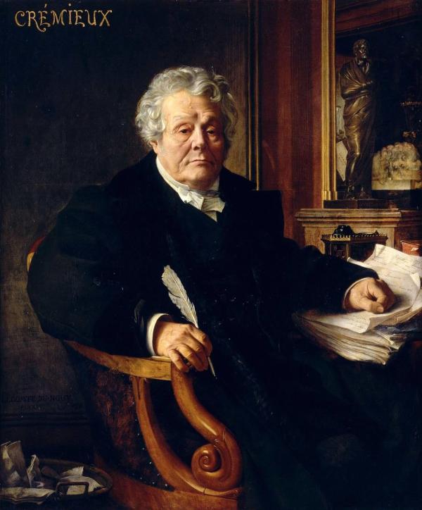 Portrait de M. Crémieux, sénateur.