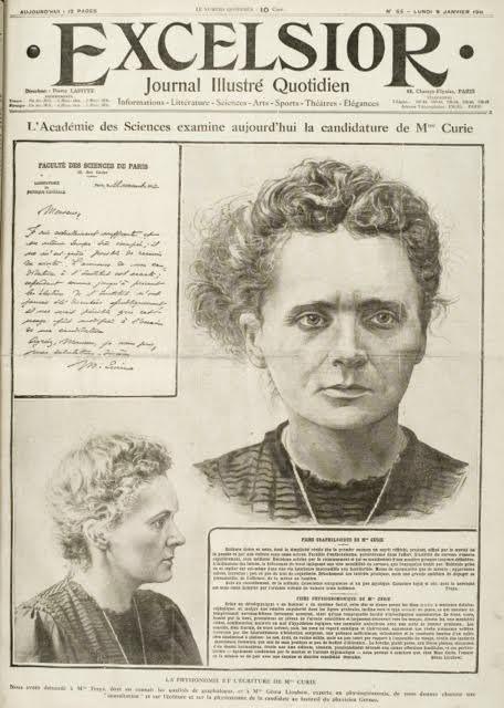 Marie Curie et la presse Histoire analys e en images et uvres d